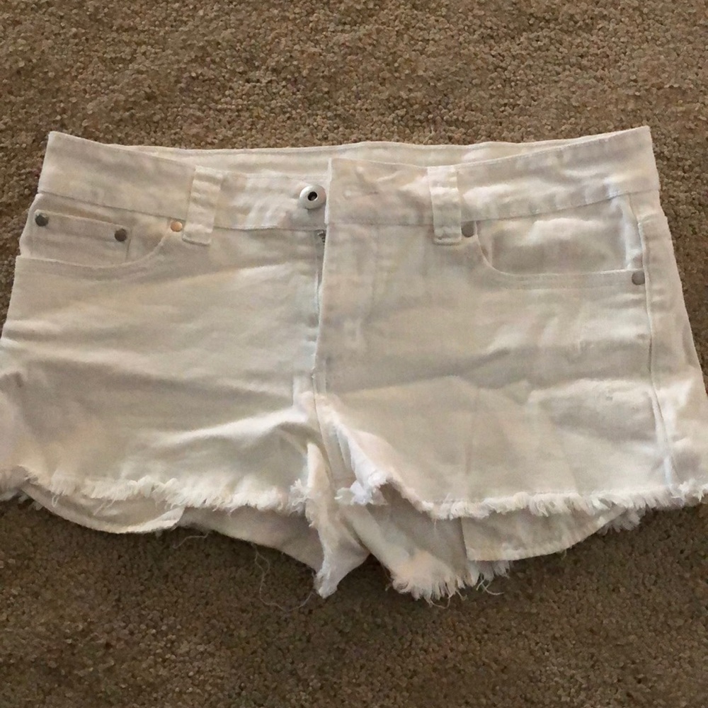 White Forever 21 denim shorts